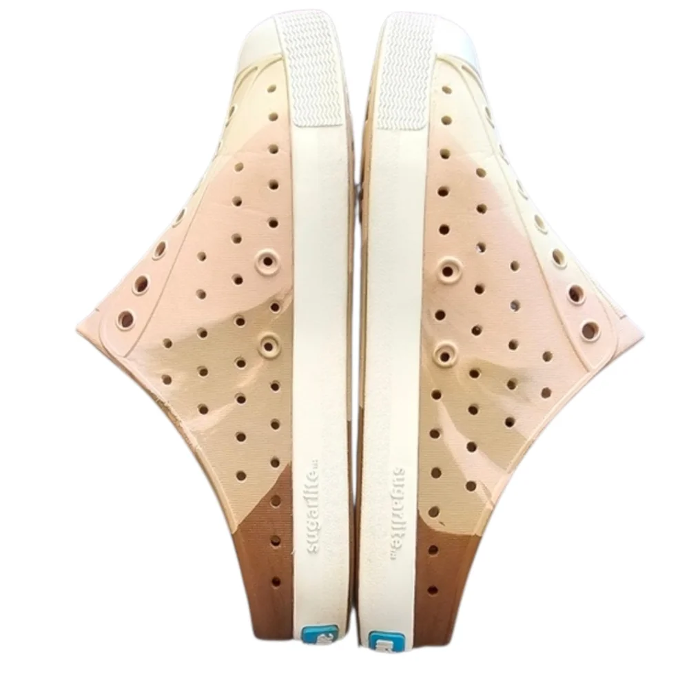 Native Jefferson Unique Marble Tan Brown Slip On Water Shoes Kid's Size J1